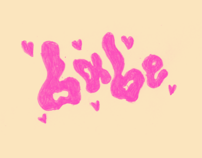 Babe Hand Lettering GIF