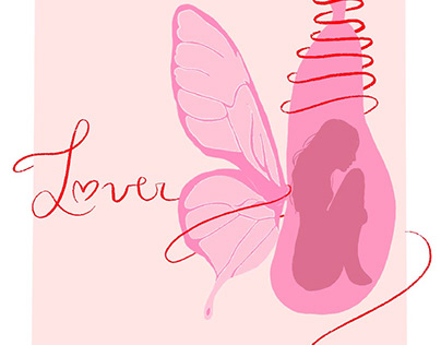 Rebrandig de portada de álbum "Lover" (Taylor Swift)