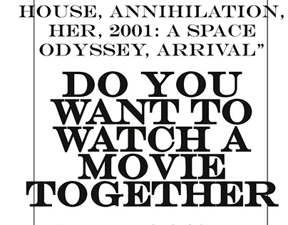 Movie Zine - Do You Want to Watch A Movie Together