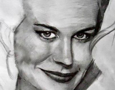 2012 Nicole Kidman portrait sketch
