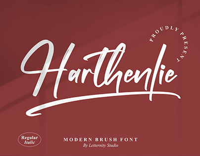 Harthenlie - Modern Brush Font