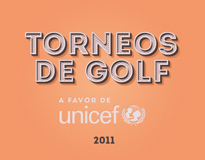 Golf Tournaments Posters for Unicef