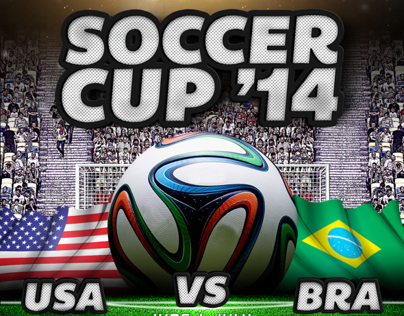 Soccer Cup Brazil 2014 Flyer Template