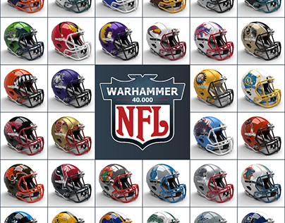 NFL + Warhammer 40K Logo Mashup