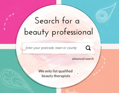 Beauty Choices website design