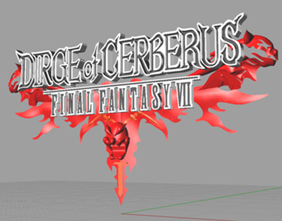 Dirge of Cerberus 3-D Logo