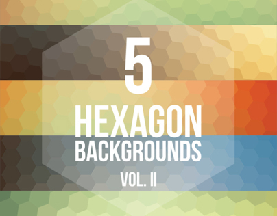 5 Hexagon Backgrounds Vol. II
