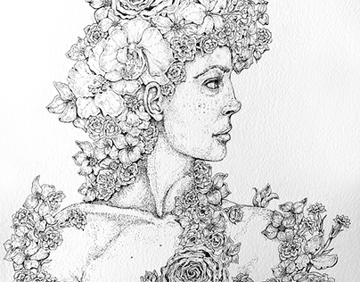 Flower woman