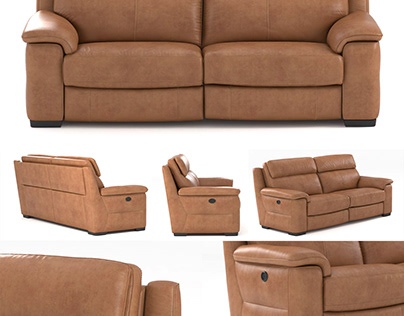3D Product: Leather Sofa