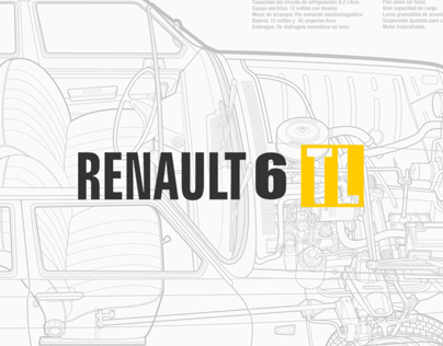 Vistas en corte Renault 6 TL