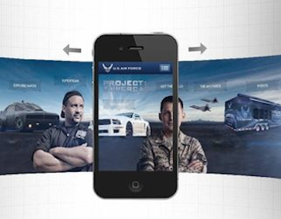U.S. Air Force "Project: Supercar" Mobile Site