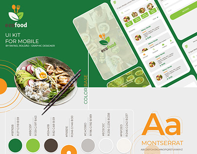 Eco Food - Project for mobile UX/UI Design - Adobe XD