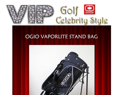 Ogio Golf Bag sale flyer for e commerce company