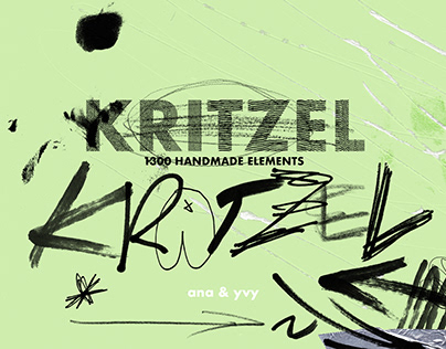 KRITZEL KRATZEL | marker, crayon & texture graphic set