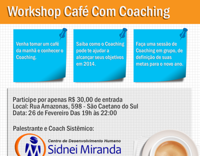 Cartaz Workshop de Coaching