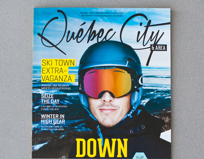 Downhill/Downtown Double Cover Magazine for Québec City
