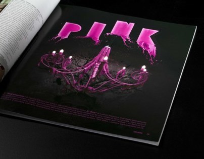 Typo for Look Magazine "The pink issue".