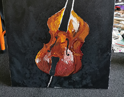 Still Life with a double bass