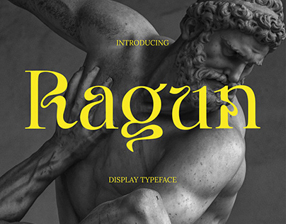 RAGUN - display typeface