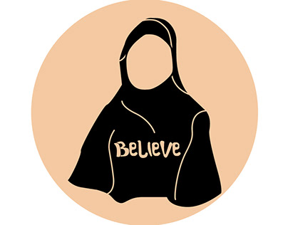 Hijab logo self love element