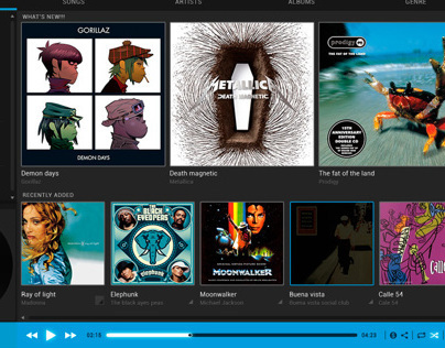 Google Music Player, Concept Design