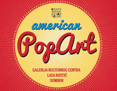 American pop art exhibition.