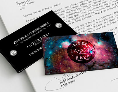 Business Card / Cartão de Visita - Haze Design