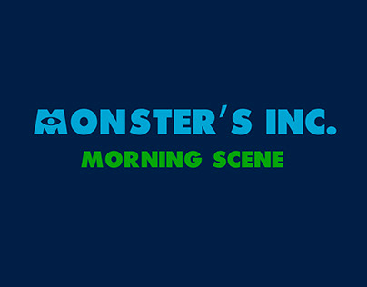 Monster's Inc. Expressive Typography