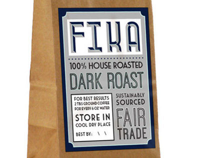 Fika Coffee Shop Logo and Branding