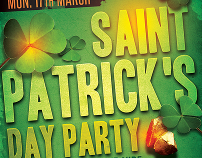 St Patricks Party Flyer Template