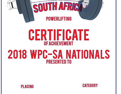 Powerlifting Meet Certificates