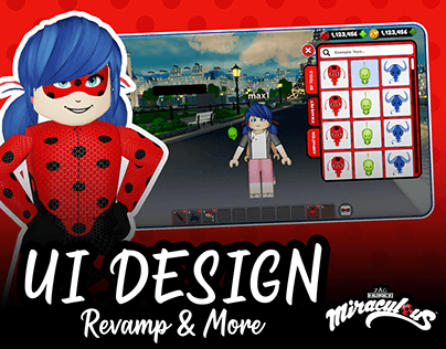 Project thumbnail - UI Design for Miraculous Ladybug Roblox Game