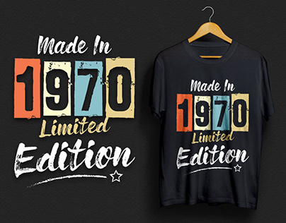 Made in 1970 T-shirt Design