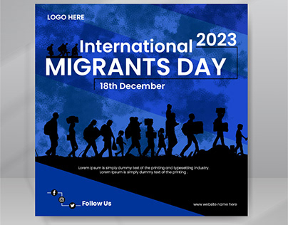 International Migrants Day Social Media Banner Design