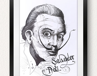 Salvador Dali | Ink Character