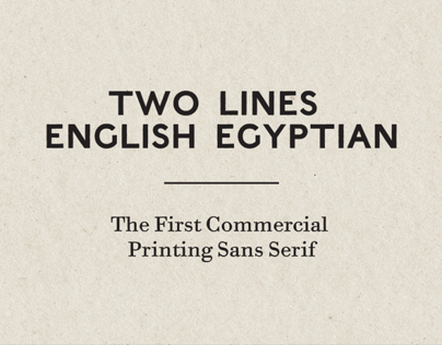 Two Lines English Egyptian Digital Revival