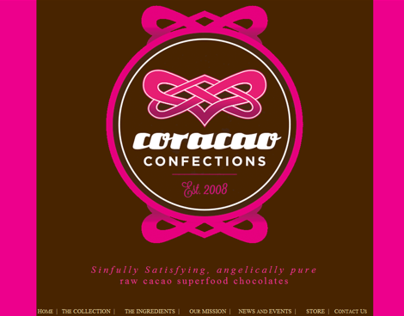 Coracao Confections Website Design