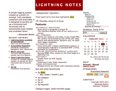 Lightning Notes [A Simple Blogging System]