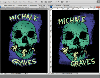 MICHALE GRAVES (misfits) gig poster (work in progress)