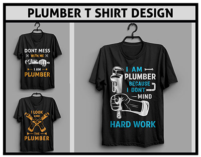 Plumber T-shirt design