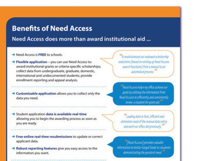 Benefits of Need Access Flyer