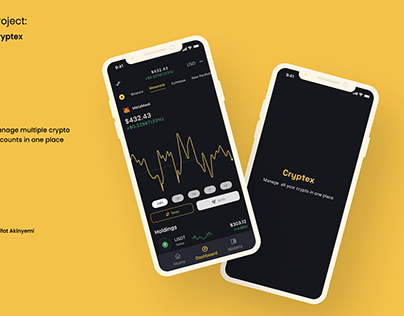 Crypto accounts management mobile app