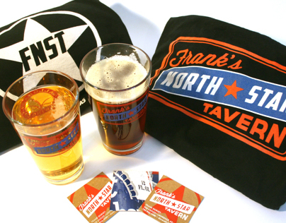 Frank's North Start Tavern branding