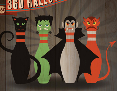 Halloween Bowling Poster