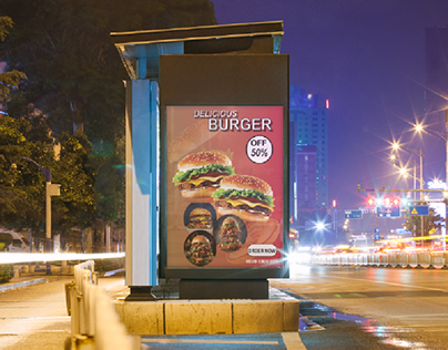 Burger banner design