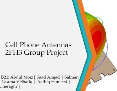 Cell Phone Antenna Design 2FH3