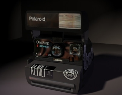 3D Polaroid Camera Render