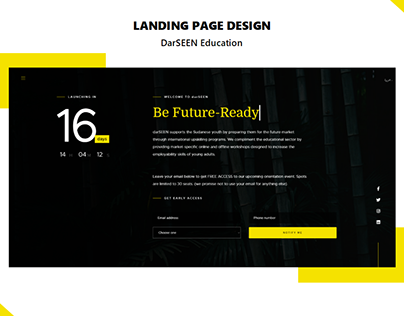 Coming Soon Landing page