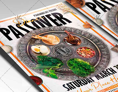 Passover Dinner Flyer - Islamic PSD Template