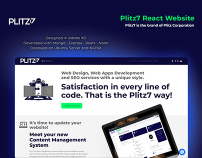 Plitz7 Official React Website